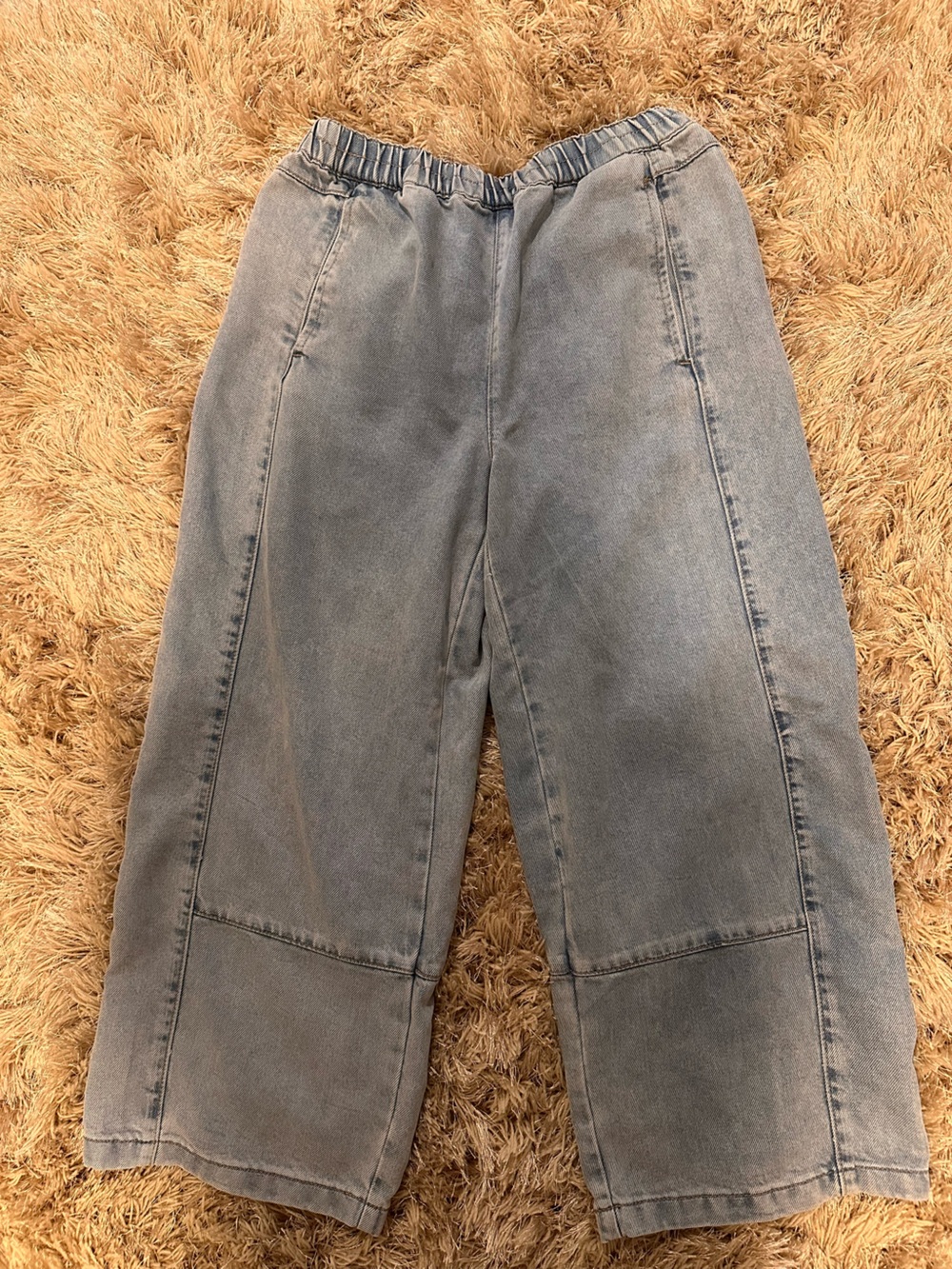 Miss Love Super Soft Tencel Barrel Denim Look Pants M - Picture 5 of 8
